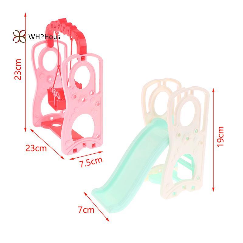 < WHPHous-t > 1 Bộ Nhà Búp Bê Trang Trí Cảnh Nhà Trượt Phù Hợp Với Mô Hình Trang Trí Công Viên Giải Trí Đẹp