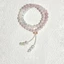 Vòng tay màu hồng opal phong cách cổ điển Trung Quốc với đá đính hạt mát mẻ