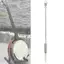 toyuvn HUIOP titleBanjo Pole Upright Silver Chân đế có thể điều chỉnh Phụ kiện nhạc cụ 13,8in