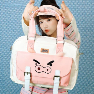 Hầu hết các lời khen ngợi Phim hoạt hình Crayon Shin-Chan Series Fat Toot Zaemon Túi giảm đau Xiaobai Túi đeo chéo Cô gái giá trị cao Túi đi lại Quà tặng