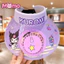 Mũ chống nắng hoạt hình Kuromi có quạt, mũ mở, mũ chống nắng trẻ em mùa hè
