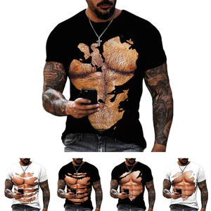 Áo Thun Nam Rách In 3D, Phù Hợp Cho Gym và Thời Trang Hàng Ngày