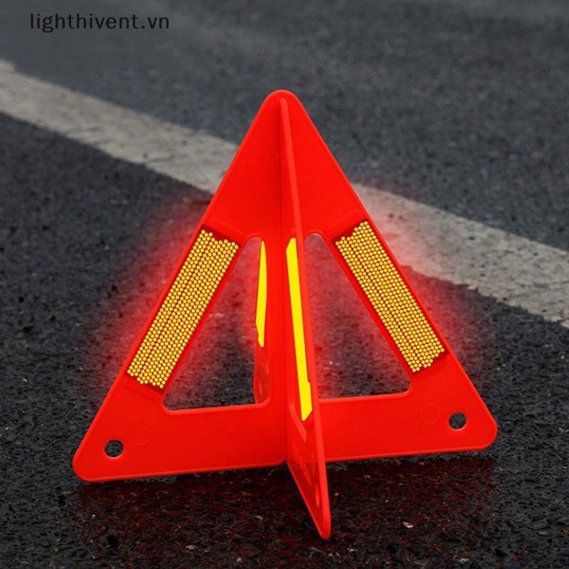 [lighthivent] Đèn báo cảnh báo giao thông phản quang ô tô di động Tam giác có thể gập lại Chân máy đứng chắc chắn Đường khẩn cấp Phụ kiện xe hơi (VN)