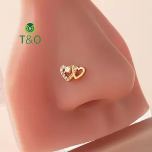 Nhẫn Mũi Hình Chữ L và Đôi Trái Tim Thời Trang, Sang Trọng Dành Cho Nữ