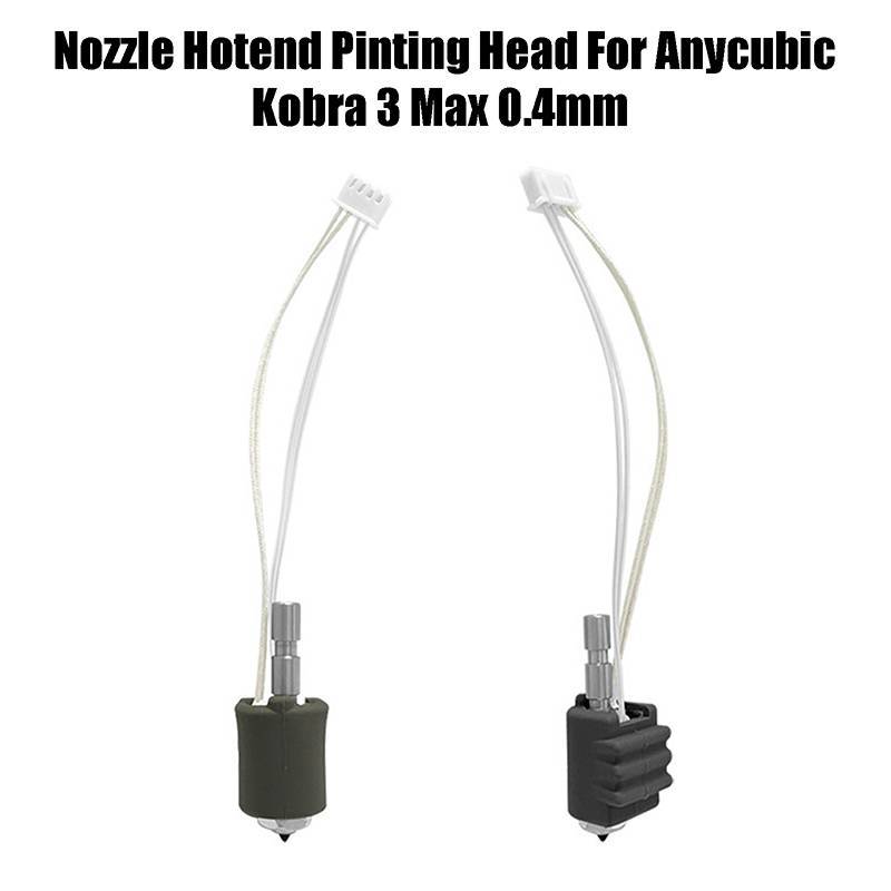 SWEET Cho Anycubic Kobra 3 Max Bộ vòi phun Hotend Pinting Head Qui Swap Nozzle Máy in 3D Thép cứng 0,4mm cho Kobra 3 Max Combo n