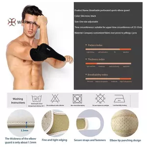 Nẹp khuỷu tay thoáng khí điều chỉnh dễ dàng, hỗ trợ giảm đau viêm khớp, phù hợp khi chơi tennis và badminton