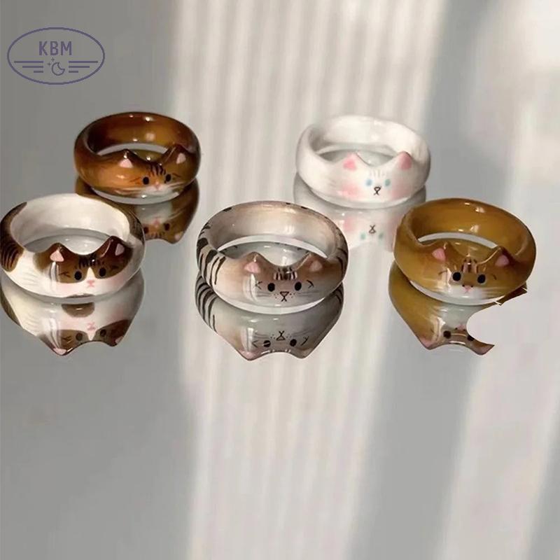 KBM Thời Trang Sáng Tạo Dễ Thương Thả Men Nhẫn Nữ Ngày Lễ Tình Nhân Quà Tặng Năm Mới FSSG