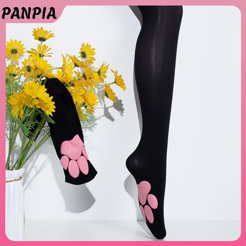 PNPIA- Chân Dễ Thương Đùi Vớ Cao Gothic Bé Gái Mèo Con Paw Pad Trên Đầu Gối Vớ Nữ Chắc Chắn Dài Boot Tất Cosplay Trang Phục