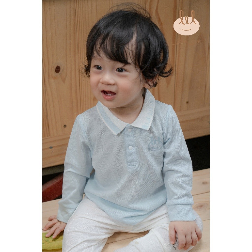 Áo Polo cá sấu dài tay cổ dệt dành cho bé Lil Little Love (DADT01)