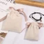 GUSTAVA 5 Túi Đóng Gói, Ruy Băng Nơ Nhung Túi Trang Sức, Di Động Làm Dày Vòng Cổ Nhỏ Vòng Tay Túi Dây Rút Trang Sức Bảo Vệ Hộp Bảo Quản