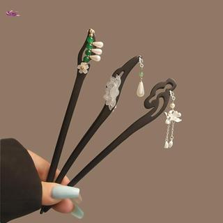 Kẹp tóc phong cách Trung Quốc, thiết kế hoa ngọc trai, phù hợp phối đồ thời trang