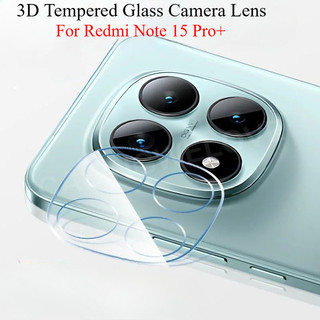 3 Miếng Phim Bảo Vệ Ống Kính Máy Ảnh 3D Cho Redmi Note 15 Pro + Pro Plus POCO M8 Pro 5G 4G 2025 Trong Suốt Kính Cường Lực Bảo Vệ Toàn Diện Mặt Sau