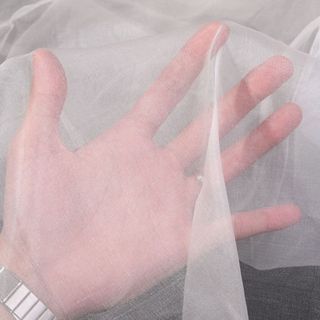 Vải lụa Organza 140 Chiều rộng cửa Organza Mulberry Silk Chất lượng cao Vải tinh tế thân thiện với da