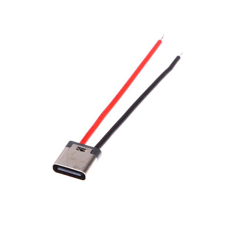 GOAY 10 Chiếc Micro USB Type-C 2Pin Ngang 2P Đơn Giản Hàn Nam Plug-in Board Đầu Nối Sạc Nhanh VN