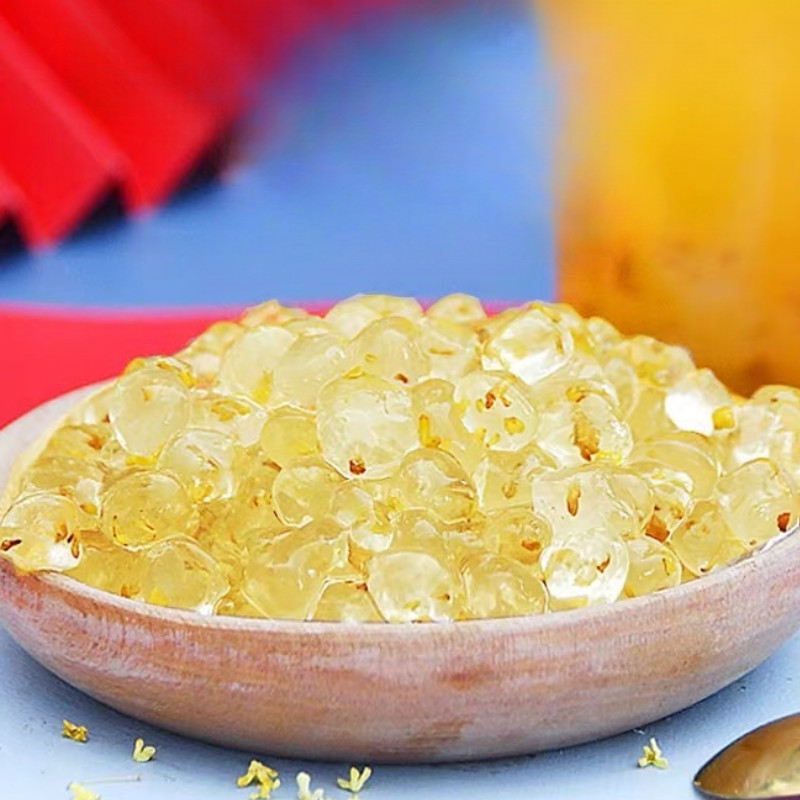 Trân Châu 3Q Desa Túi 1KG Vị Quế Hoa, Hương Dịu Thanh Topping Thơm Ngon Giòn Cho Trà Sữa Và Bánh