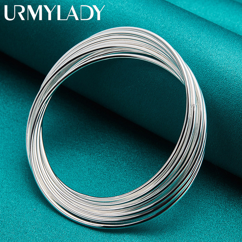 URMYLADY - Lắc tay bạc 925 cho nữ, phù hợp tiệc cưới với thiết kế quyến rũ