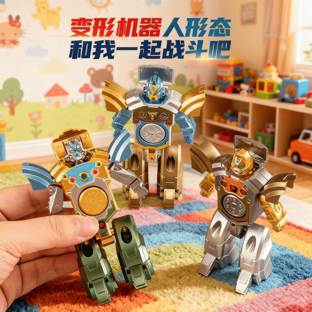 Biến Đổi Robot Fidget Spinner Đồ Chơi Trẻ Em Xoay Robot Giải Nén Ngón Tay Spinner Đồ Chơi Nhỏ Zhuanzhuanle UGKP