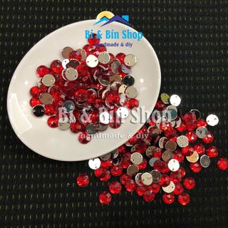 288 Viên Đá Kết Nhựa Tròn 8mm Đính Kết Trang Phục, Làm Phụ Kiện Thời Trang
