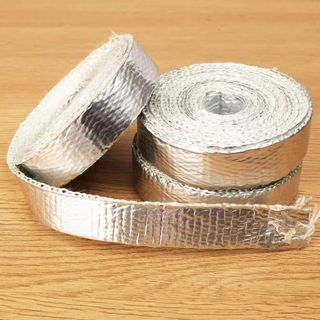 Băng quấn nhiệt ống xả chịu nhiệt sợi thủy tinh, băng keo nhôm 5M cho ô tô, xe máy, xe tải