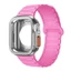 Dây đeo silicon + TPU Full Case tương thích cho Apple Watch Series 9 8 7 6 5 4 SE3 / 2 / 1 44mm 40mm 45mm 41mm