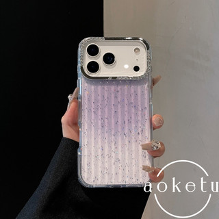 Lá vàng lấp lánh viền tròn thích hợp cho vỏ điện thoại iPhone 7 Promax 16 / 15 / 14 / 13 gradient trong suốt bao gồm tất cả các khung đính kim cương chống rơi vỏ silicon