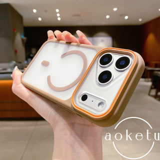 Ốp điện thoại từ tính da cửa sổ lớn chặn màu sắc phù hợp cho iPhone 17 / 16 / 15 / 14 / 13 / 12 bao gồm tất cả vỏ silicon mờ chống rơi