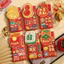 Bao lì xì Tết 2026 Năm Ngọ dạng dài nắp gập – phong bao đỏ hình ngựa chủ đề phát tài