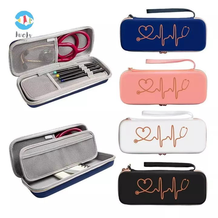 Ống nghe LUOLUVO, Hộp lưu trữ cứng EVA, Hộp đựng du lịch chống sốc di động đa chức năng cho Littmann Classic III