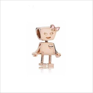 S925 Pumpkin Carriage Đính Hạt Vỏ Nhỏ Robot - Mặt Dây Chuyền Đơn Giản Thời Trang