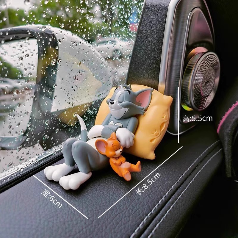 Mèo Và Chuột Tom Jerry Trang Trí Ô Tô Nội Thất Ô Tô Dễ Thương Để Bàn Búp Bê Trung Tâm Điều Khiển Đồ Trang Trí Nội Thất