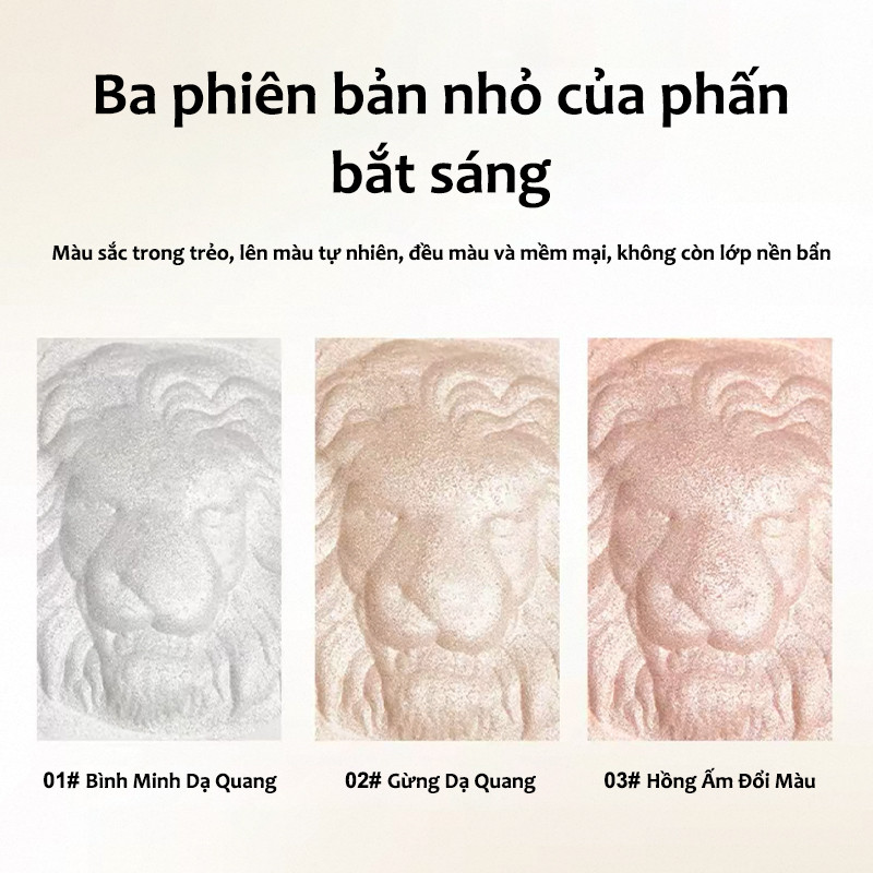 Phấn trang điểm độ bóng cao Highlighter phấn bắt sáng lấp lánh Đường viền mặt lâu trôi để sử