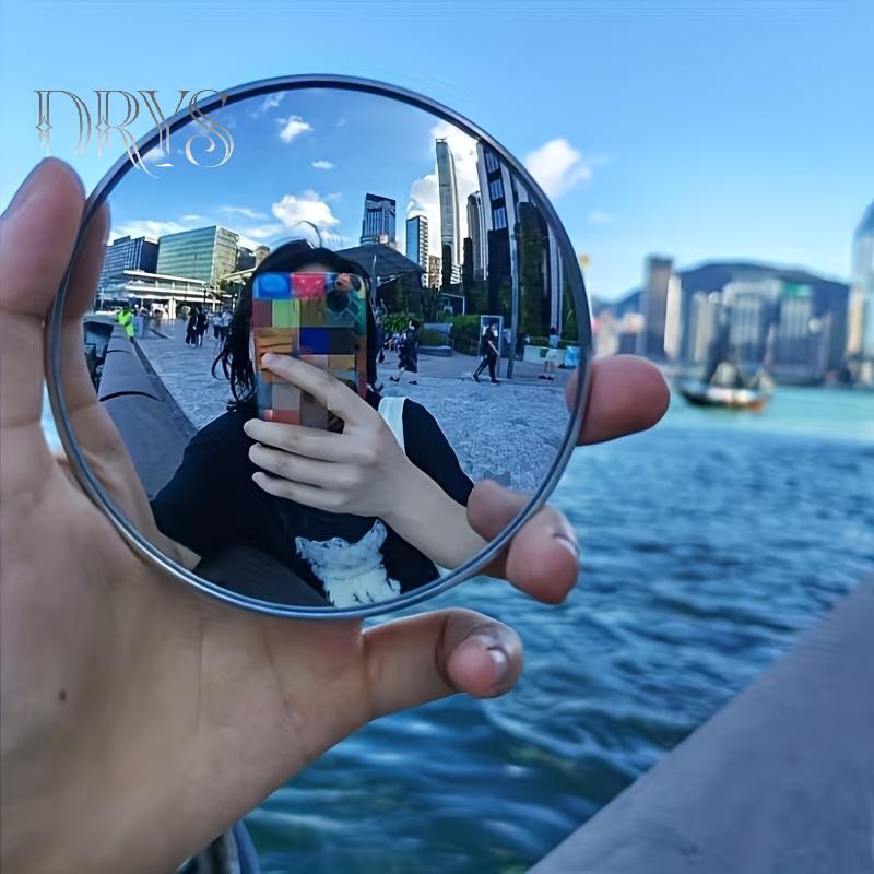 (TFT) Gương du lịch lồi di động - Phản chiếu góc rộng, Gương Selfie Mini chụp ảnh nhỏ gọn dành cho người sáng tạo nội dung & quà tặng du lịch MỚI