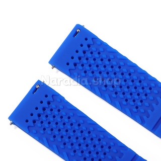 Bướm Khóa 16-24mm Silicon Dây Đeo Đồng Hồ Thể Thao Thay Thế Cao Su Mềm Dây Đeo Đồng Hồ Vòng Tay Nam Nữ Đồng Hồ Dây Đeo Tay