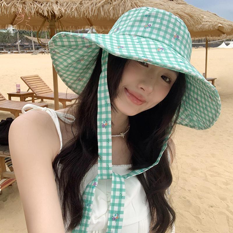 Mũ Bucket Hat Hai Mặt Có Dây Buộc - Phù Hợp Mặc Ngoài Trời Mùa Hè - Màu Sắc Tương Contrast Ngọt Ngào
