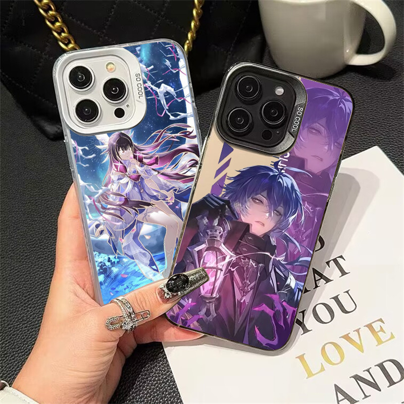Game Genshin Impact Flins Columbina Vỏ Điện Thoại Cho IPhone 11 12 13 Pro Max 7 + 8 + 8 7 6 6S Plus SE 2022 Vỏ Thương Hiệu Xu Hướng Chống Sốc