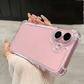 Ốp điện thoại chống rơi bốn góc trong suốt pha lê Thích hợp cho iPhone 11 12 13 14 15 16 Pro Max Plus Ốp lưng mềm TPU trong suốt