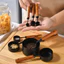 Hộ Gia Đình Thép Không Gỉ Đo Bộ Cân Định Lượng Thìa Dụng Cụ Sữa Bột Nướng Gram Số Lượng Đo Cà Phê Nhà Bếp