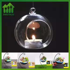 SWEET Treo Bình Thủy Tinh Hoa Cây Bàn Bình Đứng Terrarium Handmade n