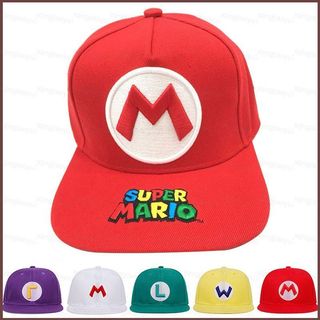 Hj7 Super Mario Luigi Mũ Bóng Chày Cho Trẻ Em Bé Trai Sunhat Đạt Đỉnh Mũ Cho Trẻ Em Bé Gái Đi Biển Ngoài Trời Tất Cả Trận Đấu Mũ Thời Trang Un