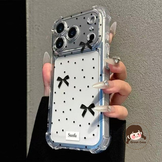 Ins Style Bow Tie Ốp Điện Thoại Trong Suốt Cho Google Pixel 10 Pro XL 9A 9 Pro XL 8A 8 7 Pro 7A 6 Pro 6A 5 5A 4 XL 4A 3 3A XL 4G 5G Vỏ Sang Trọng Đơn Giản Chống Rơi Ốp lưng mềm