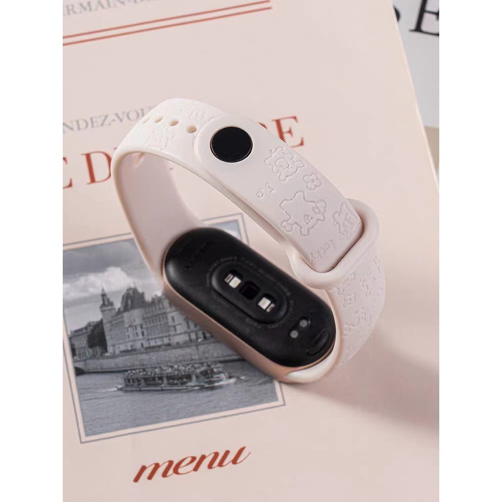 Dây đeo silicon mềm mại cho Xiaomi Mi Band 10 9 8 Dây đeo NFC Vòng đeo tay cao su thể thao Pulseira Band 10 9 8 Phụ kiện