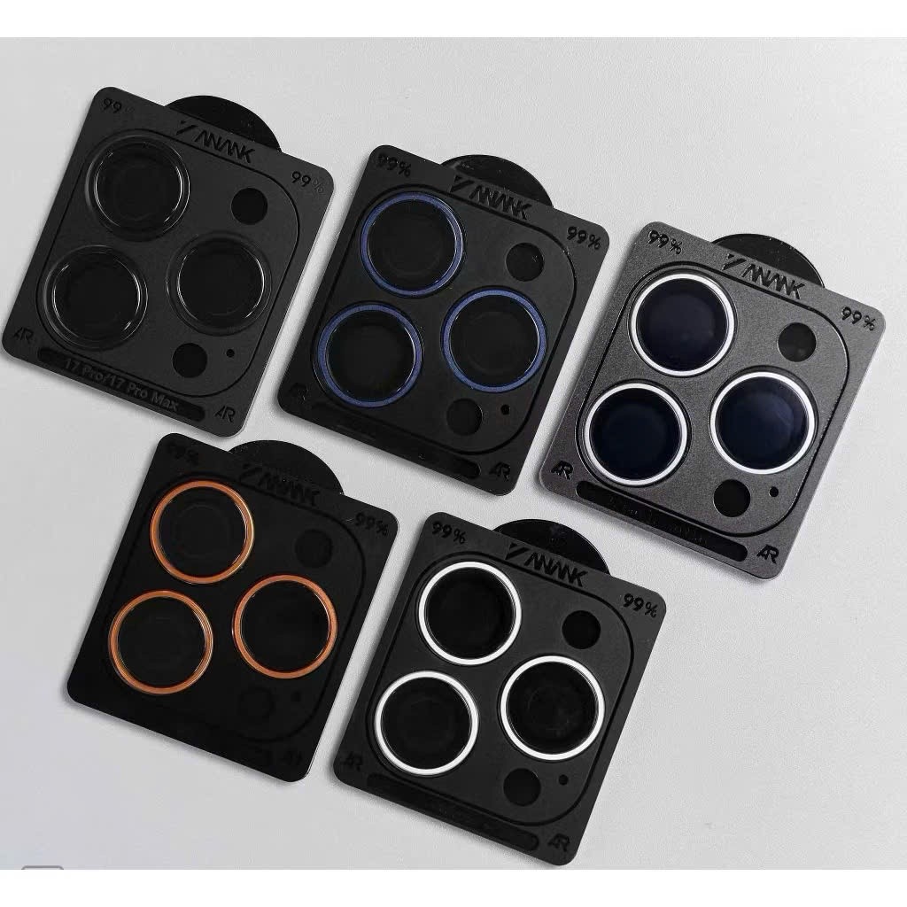 [Chính Hãng] Bộ Vòng Cường Lực Bảo Vệ Camera Anank AR Corning Gorilla Chống Chói, Trầy Xước Cho IP 15/16/17 Pro Max