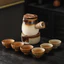 Nến Ấm Trà Đế Hộ Gia Đình Bao Quanh Bếp Làm Trà Ấm Nồi Bếp Nhỏ Ấm Sữa Ấm Có Nắp Stoneware Ấm Trà YD4J