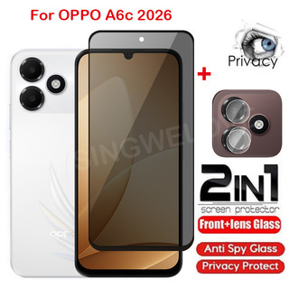 Bảo Vệ Màn Hình Cho Oppo A6c 5G 4G 2026 A6s A6 A6T A6i A6x A6T Pro 4G 5G Kính Cường Lực Riêng Tư Chống Gián Điệp Full Cover Bảo Vệ Màn Hình Chống Peek Phim Riêng Tư