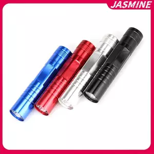 Đèn pin di động mini LED Jasmine - Nhôm, ánh sáng trắng cho du lịch và câu cá, đèn khẩn cấp tiện lợi
