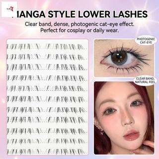 Manga Phong Cách Lông Mi Dưới Vẽ Tay Mèo Whisker C Curl Trang Điểm Trong Suốt Tự Nhiên 5-7mm