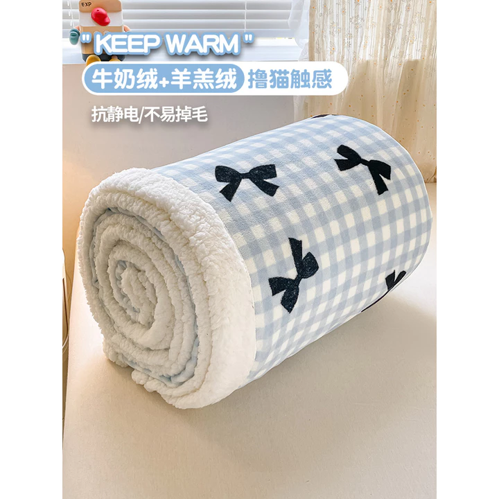 Cừu Lông Cừu Chăn Mùa Đông Chăn Chăn Chăn Chăn Văn Phòng Ngủ Chăn Chăn Chăn Lõi Điều Hòa Không Khí Chăn Mùa Xuân Thu Chăn Bốn