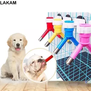 Bình uống nước LAKAM, Đồ dùng cho thú cưng Bình đựng nước cho thú cưng bằng thép không gỉ, Vòi phun treo tự động tiện lợi Đầu uống nước gắn trên bóng