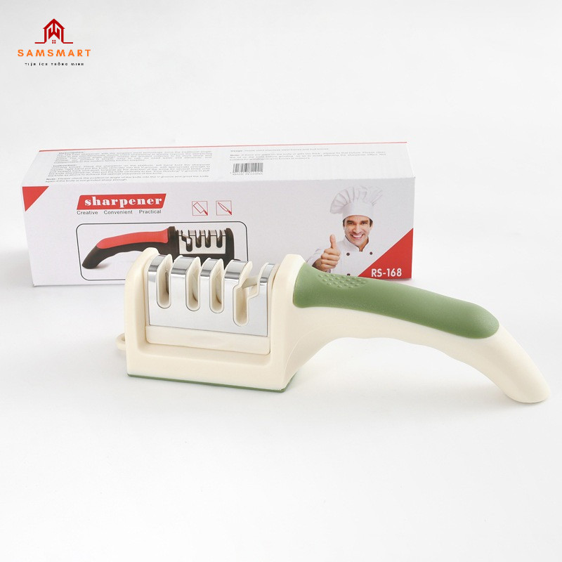 Dụng Cụ Mài Dao Kéo 3 Giai Đoạn – Cầm Tay Tiện Lợi, Mài Nhanh Sắc Bén, Đa Năng