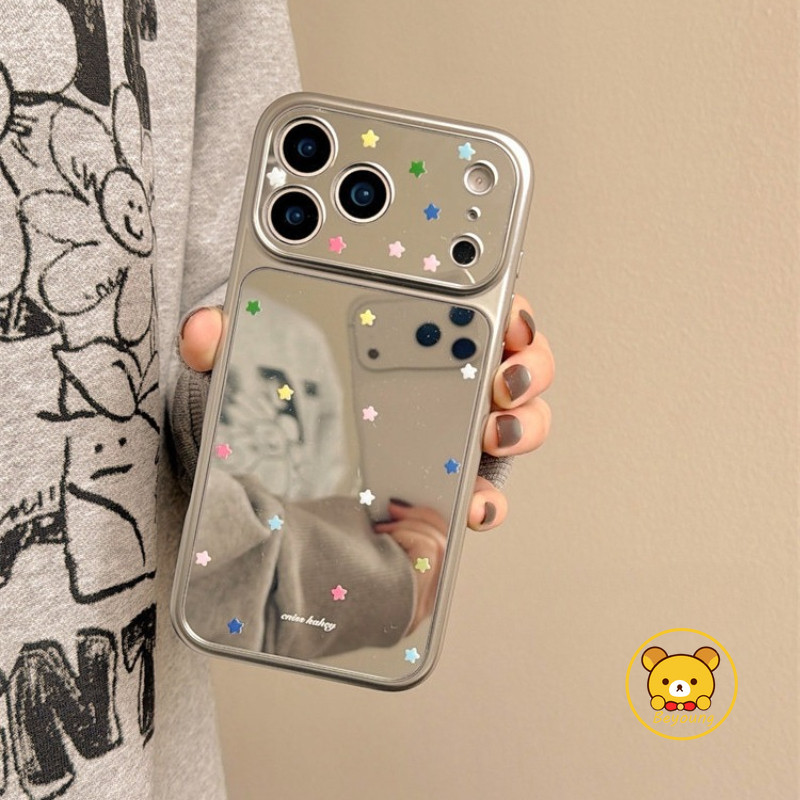 Ốp Điện Thoại Gương Hoạt Hình Ngôi Sao Cho Redmi Note 15 14 13 Pro Plus SE Pro + 5G 4G Vỏ Mềm Bảo Vệ Camera Chống Sốc Dễ Thương